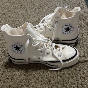 Gently used converse high tops